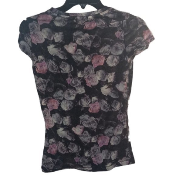 Aeropostal rose print tshirt - Picture 2 of 3